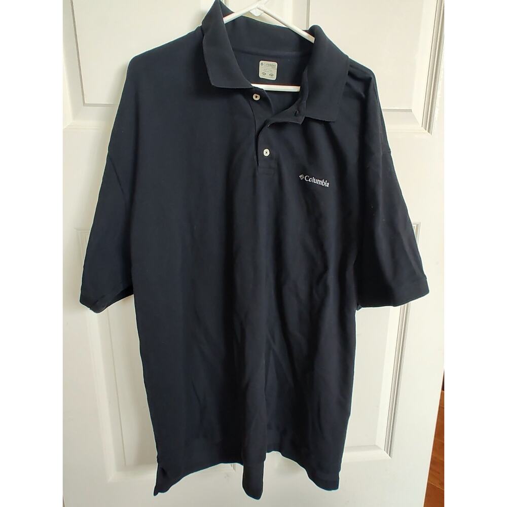 Columbia Mens Black Polo Short Sleeve Men's Black